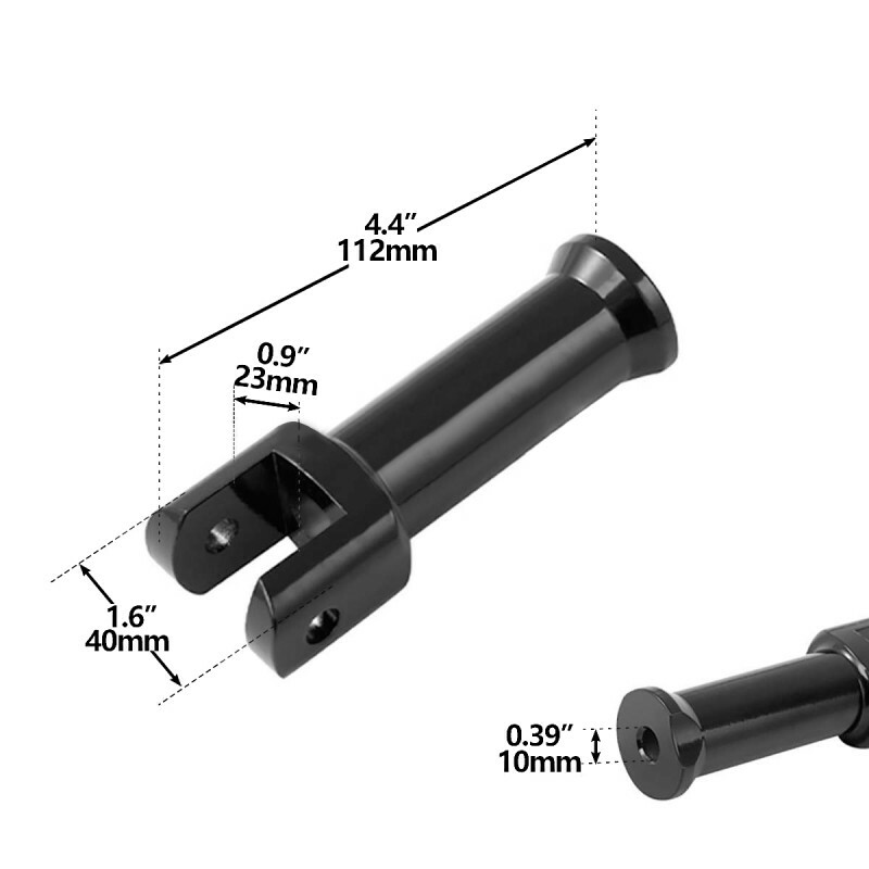 Kit Repose-pieds Passager Pour Harley Davidson Softail 2000-2017 - Acier, Noir, Remplace Pièce 51039-05 - 2