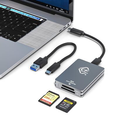 CFexpress Type A/SD Card Reader USB C, 10Gbps CFexpress Type A Card Reader wi...