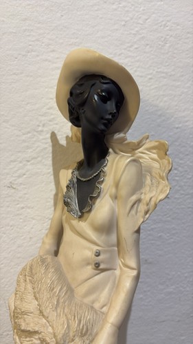 GIUSEPPE ARMANI SCULTURA DONNA CON CANE EDIZIONE LIMITATA FLORENCE 1987 - Foto 7 di 20