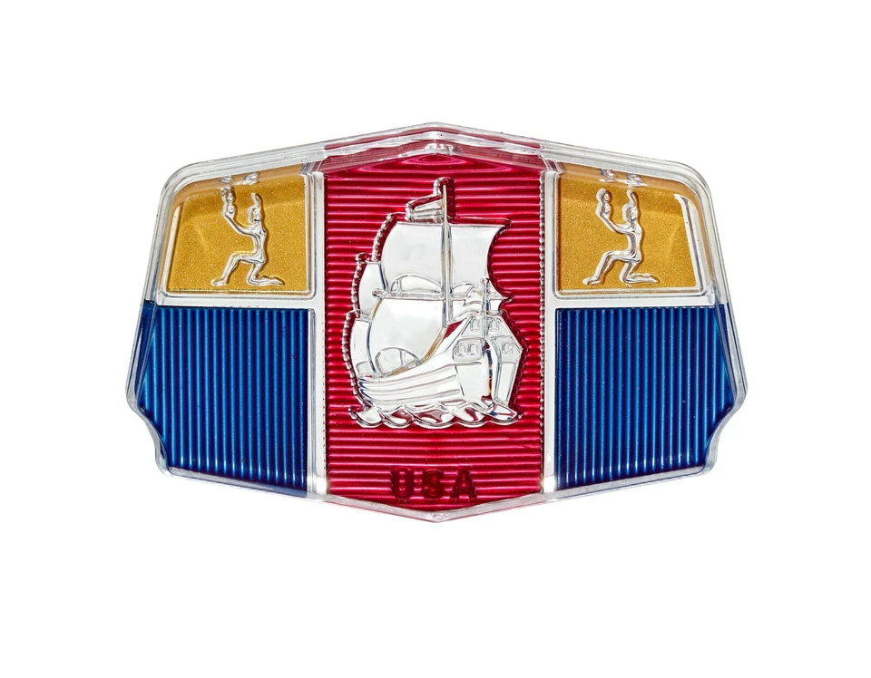 1951 Plymouth Sedan Special Deluxe Front Hood Medallion EMBLEM - Image 2 of 4