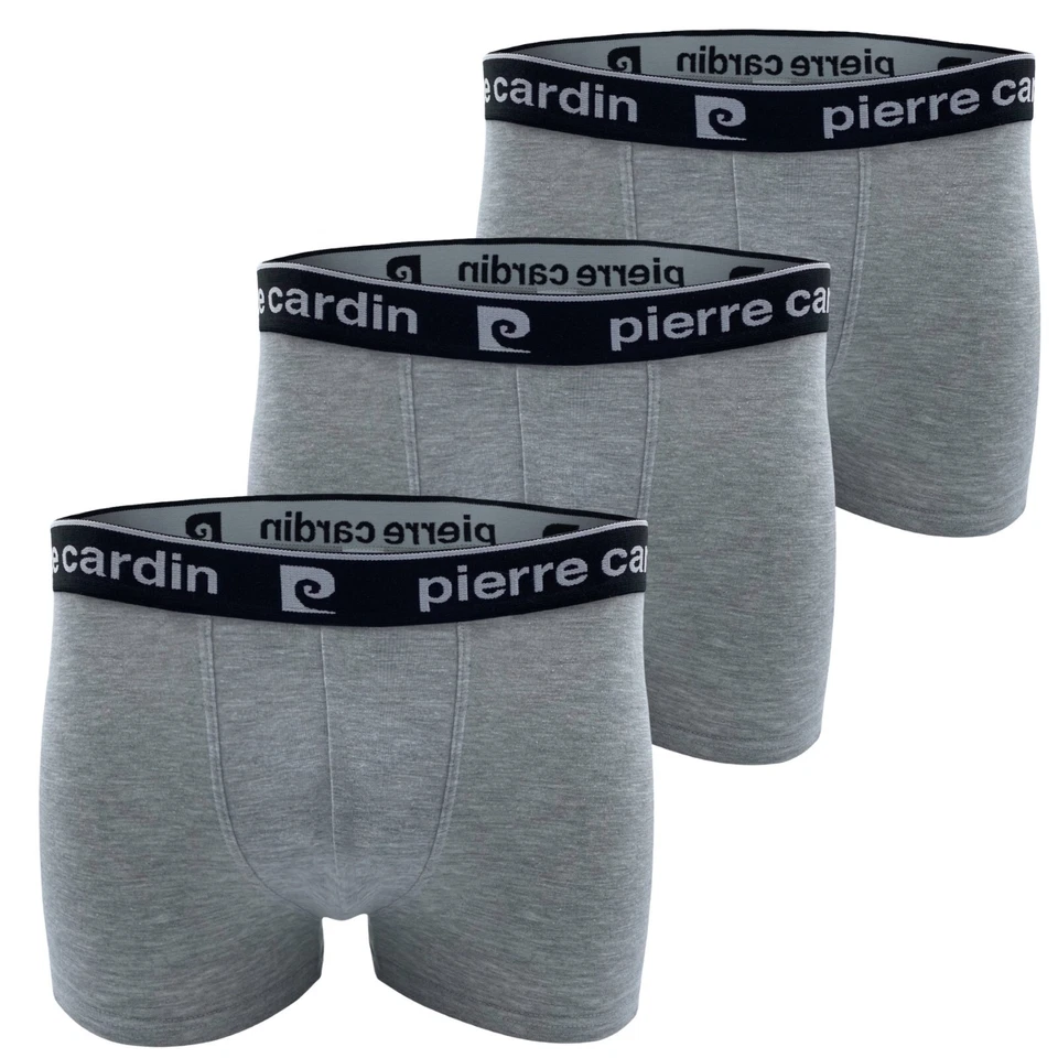 Boxer uomo tinta unita in cotone bielastico PIERRE CARDIN (3 pezzi) mod. PCU24 - Immagine 3 di 4