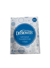 Dr.Brown  s Soft Spout Transition Cup, Blue, For 6-Months 