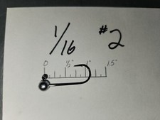 25ct or 50ct 1/16oz Ball Head Jigs Mustad 32833 Hooks #6  #4  #2 #1  1/0  2/0