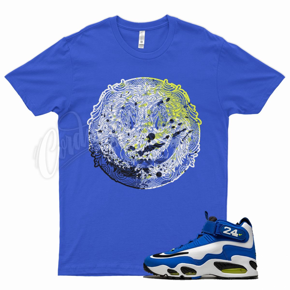 Royal HAPPY T Shirt for N Air Griffey Max 1 Varsity Royal Volt Black White | eBay