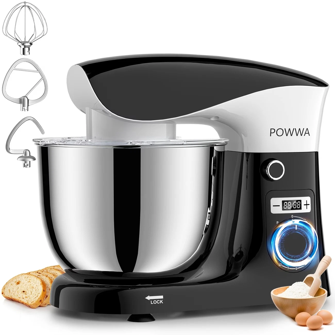 Stand Mixer C 6.5QT 10-Speed Tilt-Head Electric Stand Mixer,3-In-1 Kitchen Mixer
Opens in a new wind