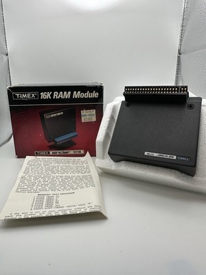 Vintage Timex Sinclair 1016 16K RAM Module Boxed Memory Expansion for Sinclair 1