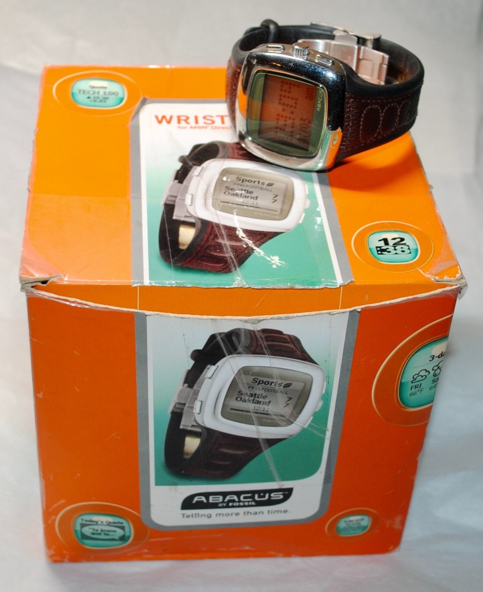 Fossil 04' Abacus Wrist Net MSN Direct Smart Digital Watch in