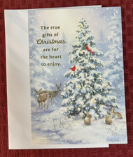 Merry Christmas Greeting Card with Envelope  Religious