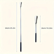 1PC Retractable Stainless Steel Elderly Shoe Puller, Shoe Assistant