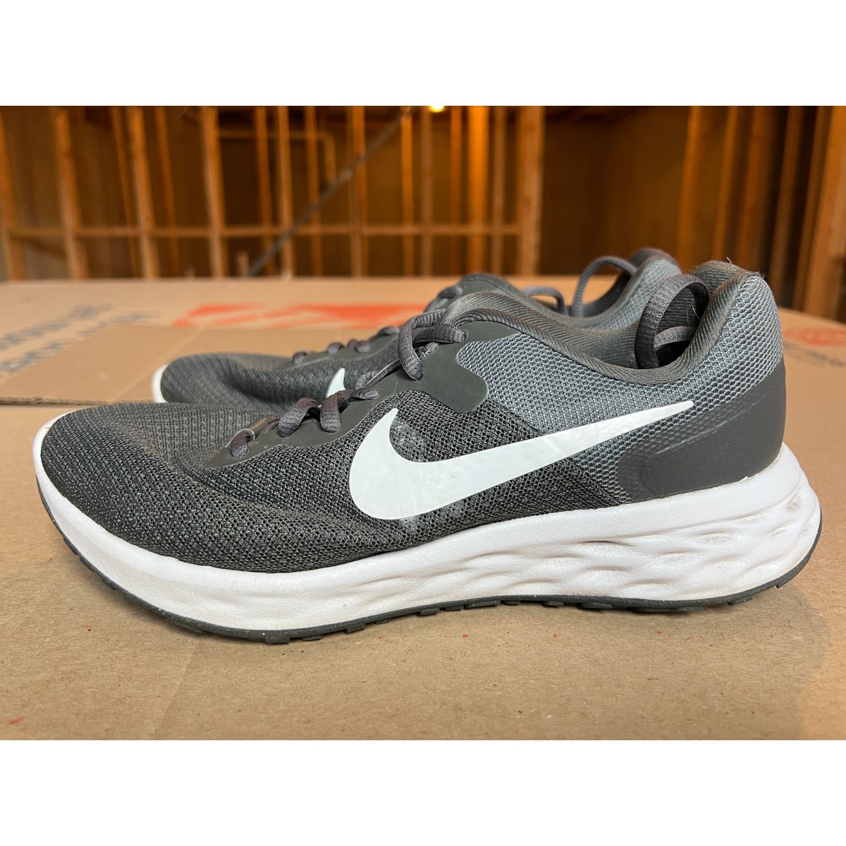 Nike Black Revolution 6 Next Nature running shoes sz 6 View 3