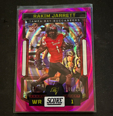Panini 2023 Score Rookies Rakim Jarrett RC Ellipse /199 #359 Football Card
