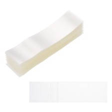 105x28mm PVC Perforated Shrink Bands, 1000Pcs 0.05mm Thick Shrink Wrap, Clear