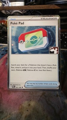 Poke Pad Holo Pokemon Prize Pack Series 9  Promo Pokemon Card POR 081/088