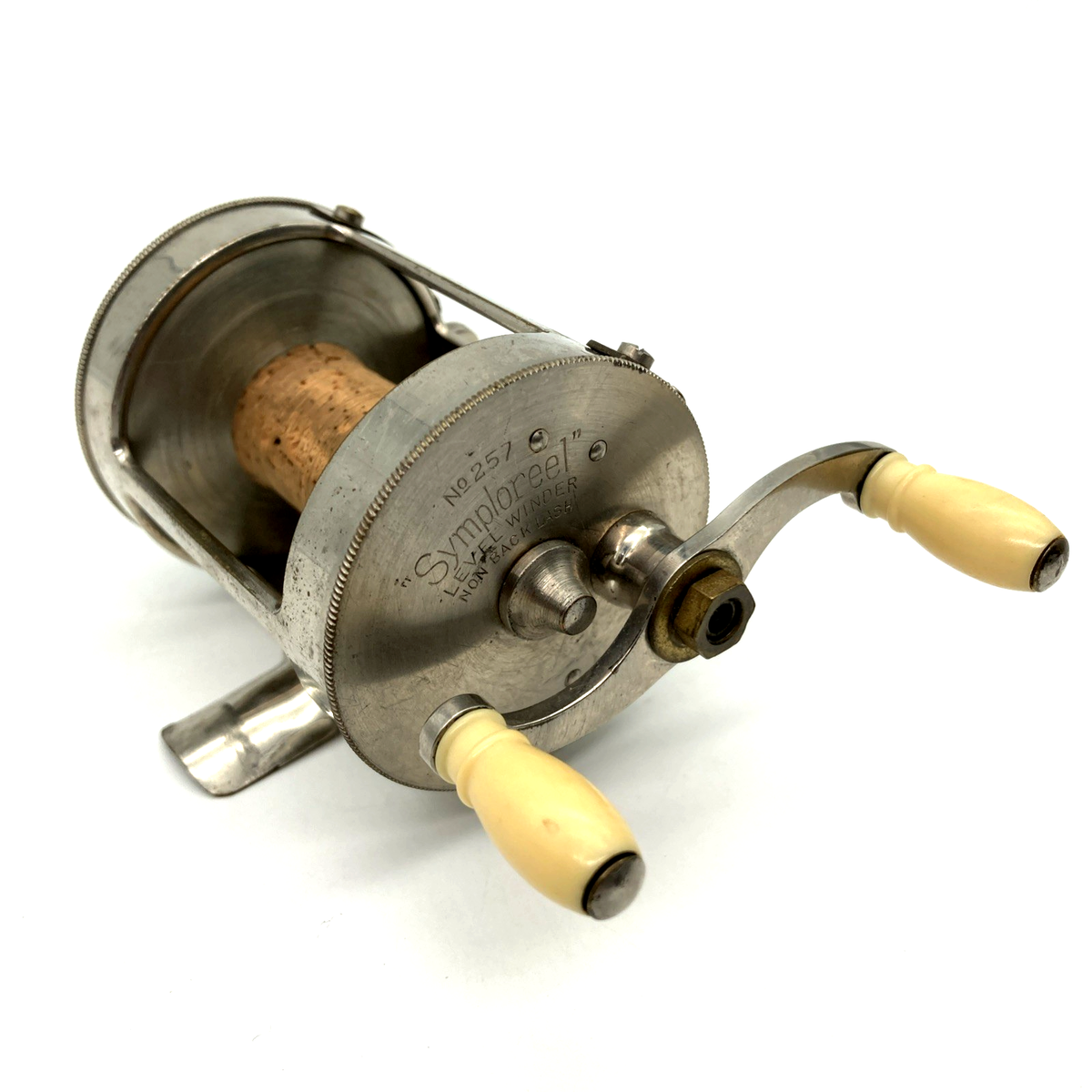 antique freshwater fishing reels 1924 Meisselbach Catucci Symploreel No 257 Casting Fishing Reel 100 YD SEE  VIDEO