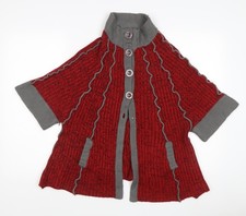 Nina Murati Women's Red Cape Jumper M