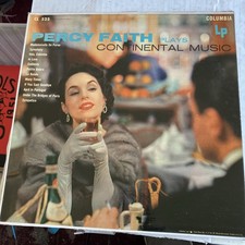 PERCY FAITH PLAYS CONTINENTAL MUSIC CL 525 COLUMBIA VINTAGE VINYL LP RECORD 12"