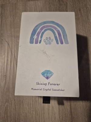 NEW Shining Forever Pet Memorial Crystal Sun Catcher With Card