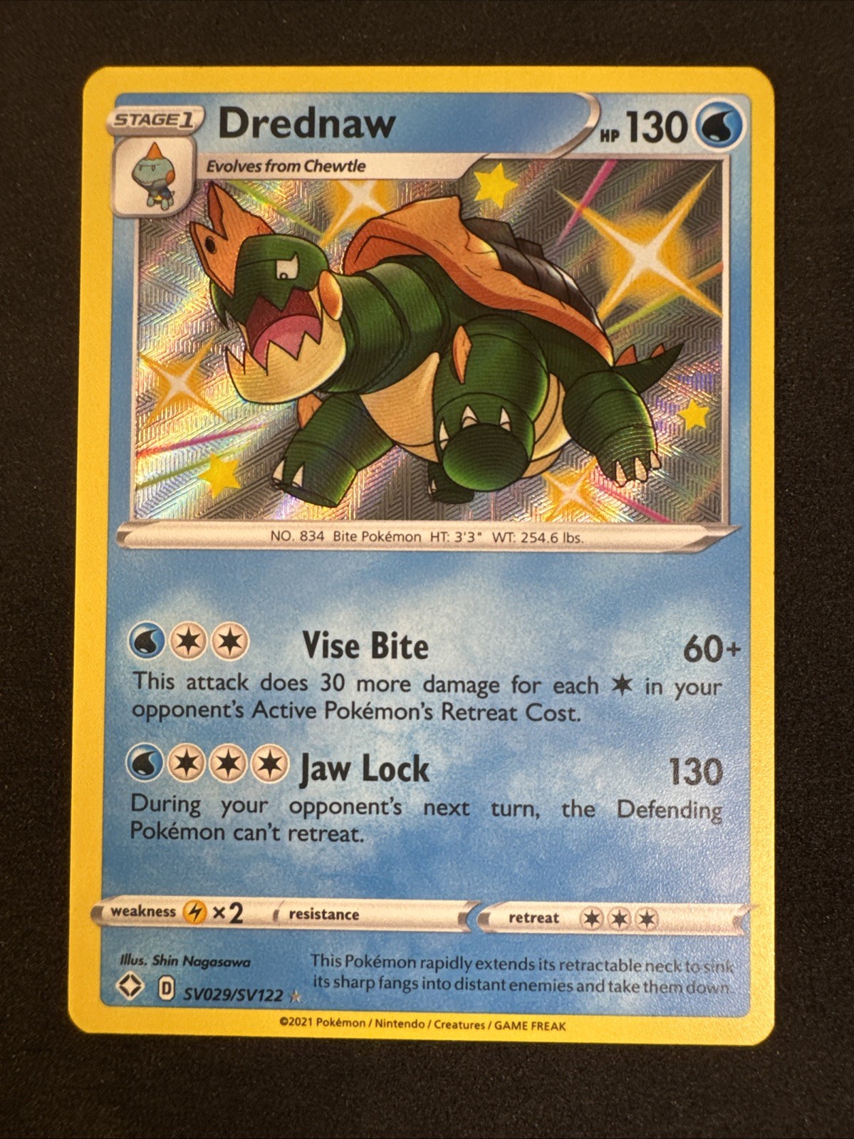 Drednaw SV029/SV122 Shining Fates: Shiny Vault Holo Pokemon MJ