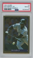 Ken Griffey Jr 1994 Score #3 Gold Rush Sample - PSA NM-MT 8 - VERY NICE!