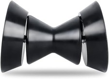 Boat Trailer Roller, 3-Piece PVC Boat Roller-Bow Roller with 1/2" Shaft and End