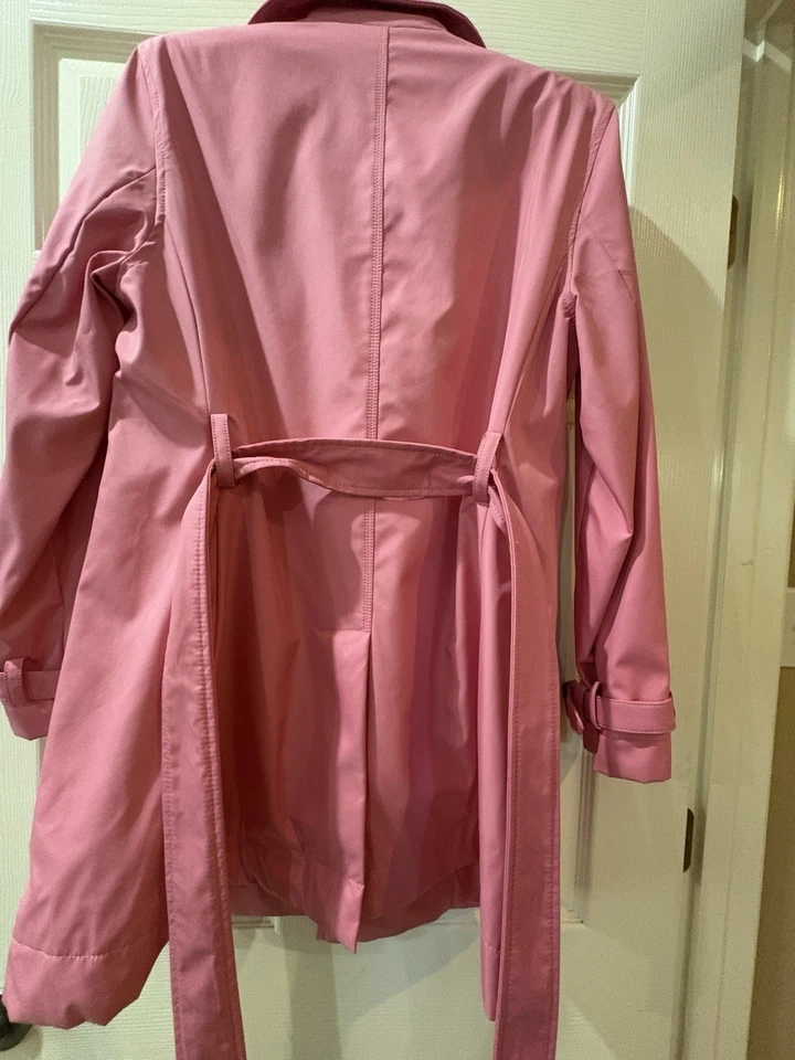 Cole B Sport Women’s Pink Trench Coach Size Medium - Image 3 of 4