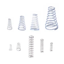 100pcs Conical Spring Assorted Set, 304 Stainless Steel Metal Taper Compressi...
