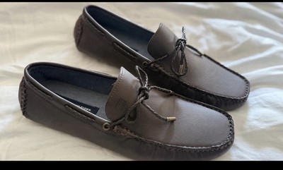 Tommy Hilfiger Men's Arias Driving Style Loafer Dark Brown, Size 7.5