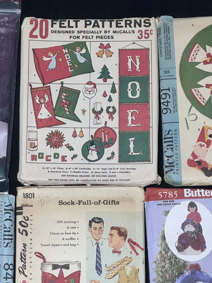 Patrones de tela navideña vintage - 7 en conjunto, McCalls, simplicidad, etc. & 2 extras Foto 3 de 4