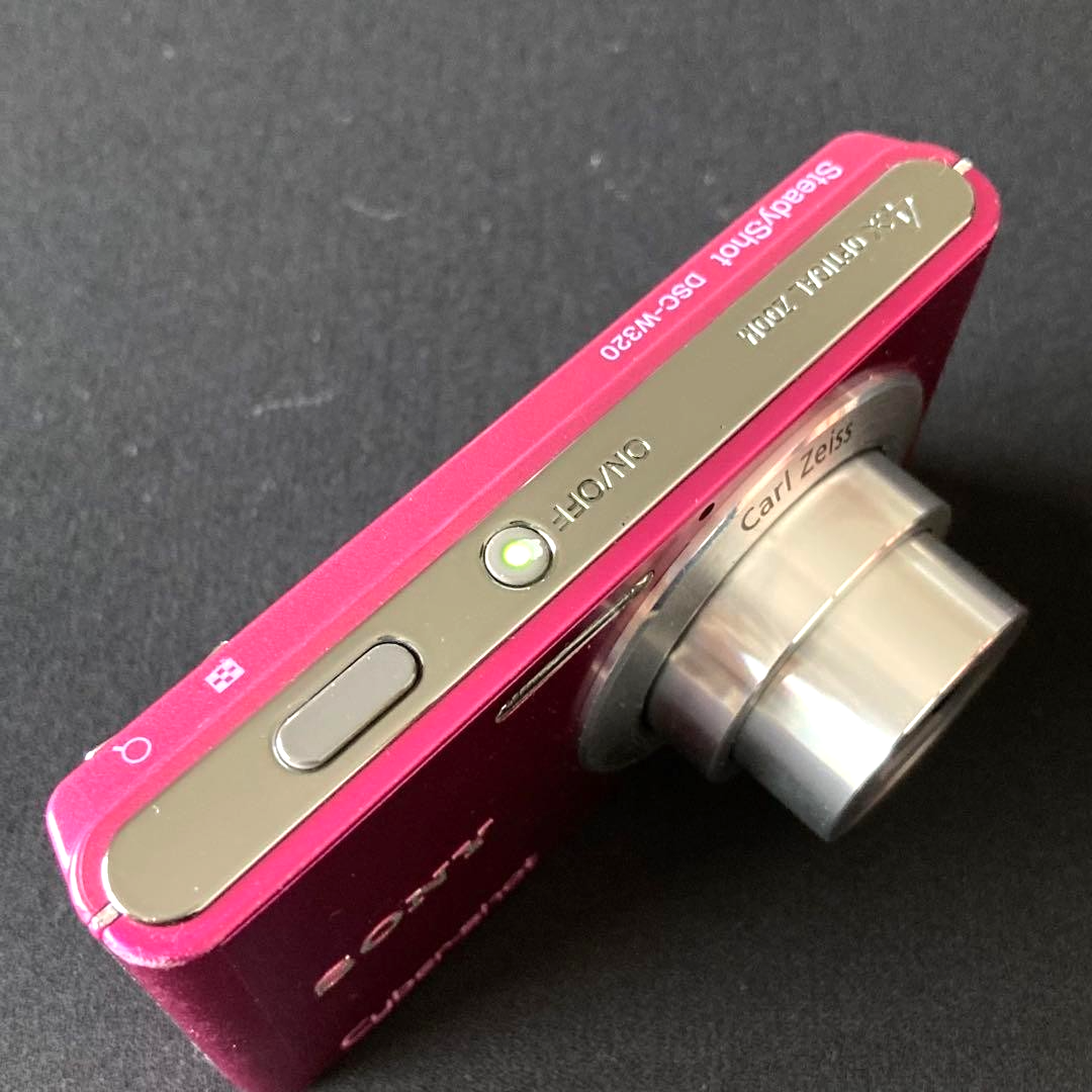 【稼働品】SONY デジタルカメラ　CyberShot DSC-W320 ピンク SONY DSC-W320 Digital Camera Pink Cybershot 14.1 MP 3.0x zoom W
