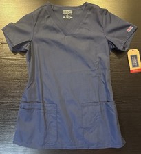 Scrubs Cherokee Workwear V Neck Top WW645 NAVW Navy Small