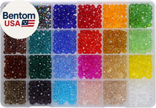 24 Colors 6Mm Decorative Hand Briolette Faceted Rondelle Crystal Glass Beads wit
