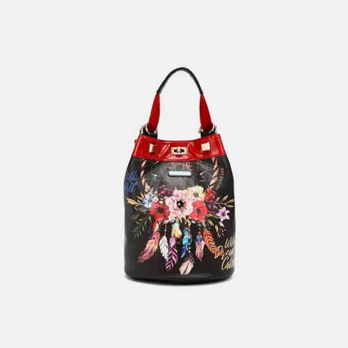 Nicole Lee USA Flower Pattern Adjustable Strap Backpack Bag - Picture 1 of 10