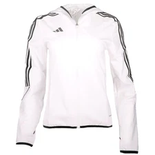 adidas Tiro23 League Full Zip Windbreaker Womens White Casual Athletic Outerwear