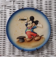 DISNEY - MICKEY MOUSE  PLATE - 4 5/8" - FIRST EDITION - ARNI - GOOD CONDITION