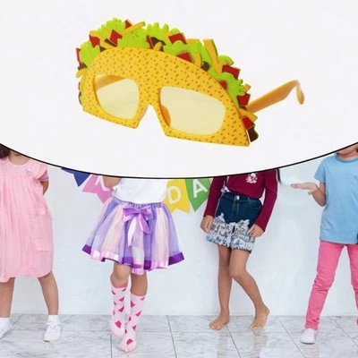Lunettes mexicaines lunettes de tacos drôles pour les vacances de fantaisie - Photo 1/4