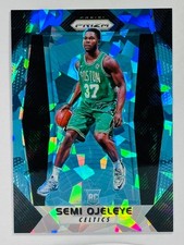 2017-18 Panini Prizm Basketball Semi Ojeleye Blue Cracked Ice RC Prizm /99