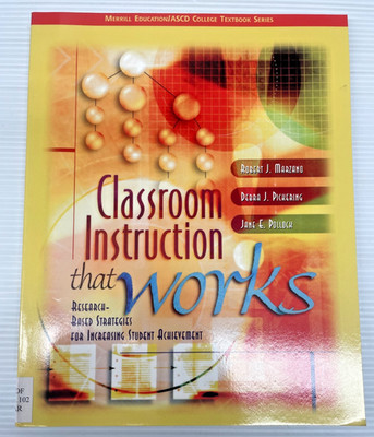 Set of 11 - Classroom Instruction That Works (ISBN 0-13-119503-4)  (91218RK)