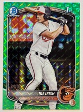 2025 Bowman Draft Chrome Ike Irish 1st Green Geometric Refractor #84/99 #BDC-16