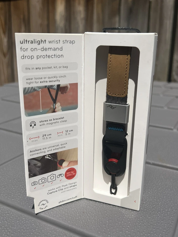 Correa de muñeca Peak Design Cuff para cámara (ceniza) Foto 3 de 4
