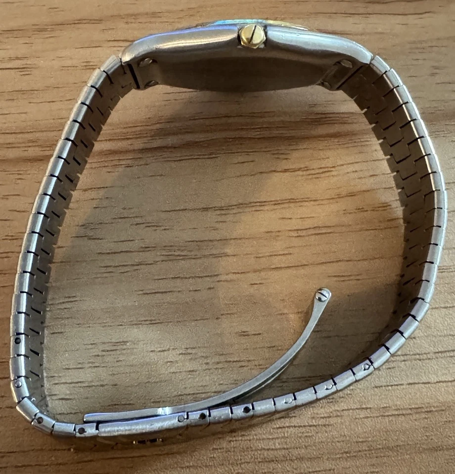 男士 Ebel 瑞士手表 SS/18k 表圈 35 毫米表壳经典波浪模型 Patina 表盘 — 第 4/4 张图片