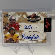 Devin Brown/Brady Cook 2023 Leaf Bowl Game Match Ups Dual Autograph Auto #'d/71