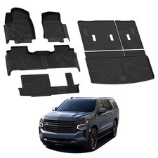 Floor Mats Cargo Mat For Chevrolet Tahoe Gmc Yukon 2021-2026 8 Seats Liners Floor Mats Cargo Mat For Chevrolet Tahoe Gmc Yukon 2021-2026 8 Seats Liners