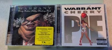 Dirty Rotten Filthy Stinking Rich & Cherry Pie CDs Warrant Metal Remasters