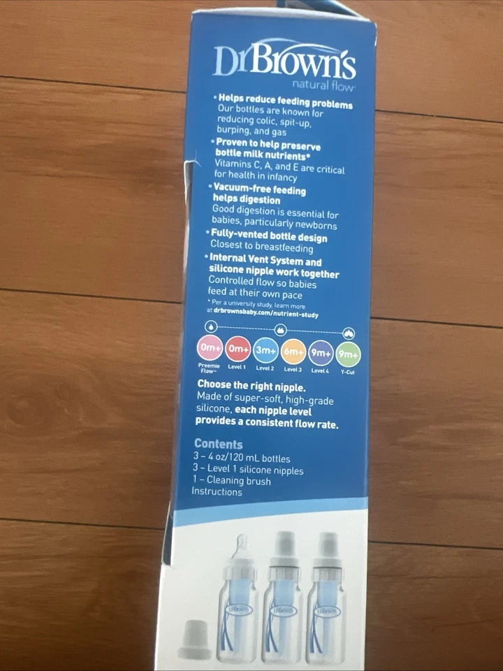 Dr Browns 3 Pack Botella Plástico 0+ Nivel 1 Foto 3 de 3