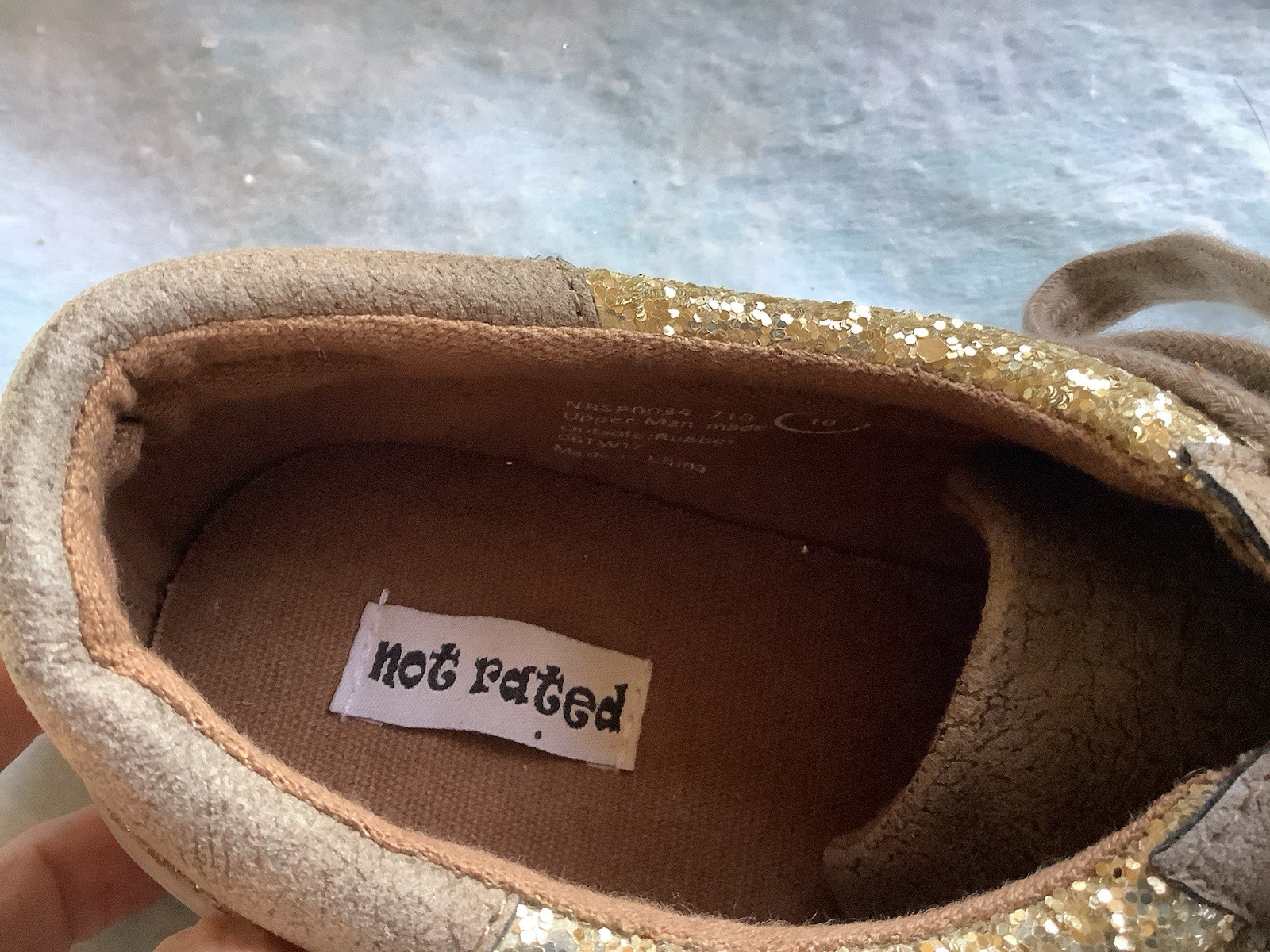 Women’s Not Rated Sparkle Sneakers, EUC, Size 10