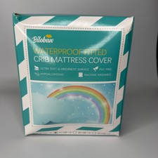 Biloban Waterproof Fitted Crib Mattress Cover Ultra Soft  Absorbent Surface