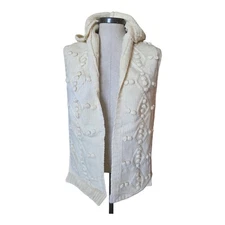 Anthropologie Lara Kazan 100% Merino Wool Hooded Scarf Shawl NWT 