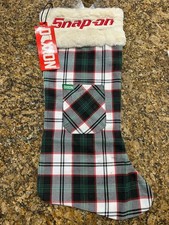 Dixxon Flannel Christmas Stocking Snap-On Plaid w/ Tag New Open Package