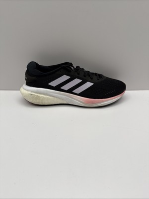 Size 7W - adidas Supernova 2 Black Beam Pink Womens Running Walking Shoe HR0103