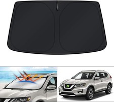 Windshield Sun Shade for Nissan Rogue Accessories (Foldable, Block UV Rays)